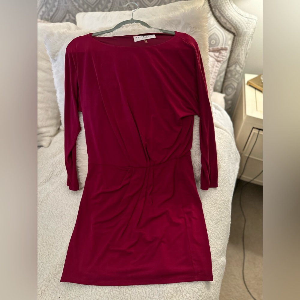 NWT Trina Turk Magenta Tunic Dress - 4